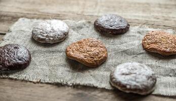 Glazed gingerbread cakes photo