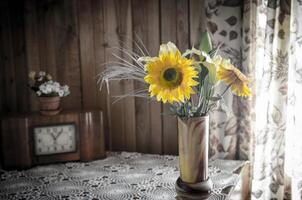 Rustic interior still life photo