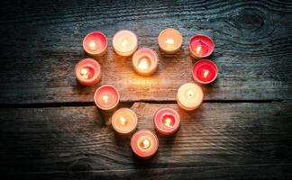 St Valentine's day candles photo