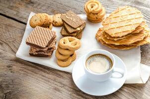 Butter and almond cookies photo