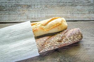 Wheat and Rye Baguettes photo