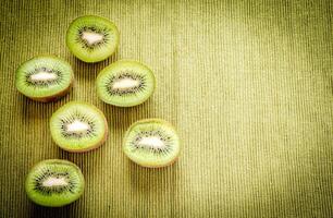 Cross section kiwifruits photo