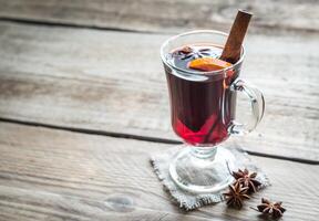 Mulled wine glass photo