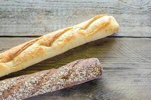 Wheat and Rye Baguettes photo