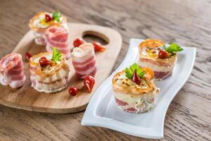 Bacon egg cups photo