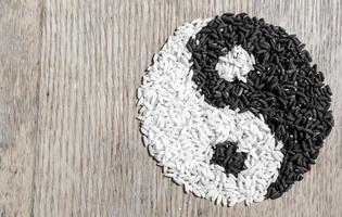 Rice yin yang photo