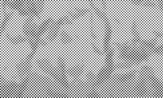 Abstract Dotted Halftone Retro Paper Print Texture Filter with Transparent Background Grayscale vector