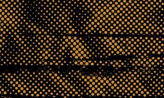 Abstract Rough Yellow Dotted Halftone Retro Paper Spilled Ink Print Distressed Texture Filter with Dark Background vector