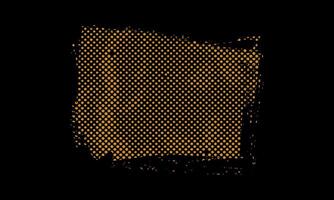 Dark Grunge Gritty Halftone Pattern Yellow Dots on Black Background Distressed Spilled Ink Banner Design vector