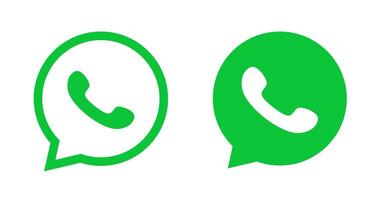 WhatsApp icon logo illustration on white background vector
