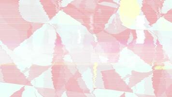 abstract pink and white abstract background glitch animation video