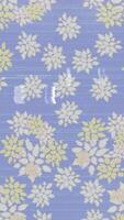 a blue and yellow floral pattern on a blue background video