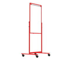 Tall whiteboard isolated on background. 3d rendering - illustration png