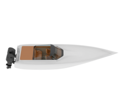 Speedboat isolated on background. 3d rendering - illustration png