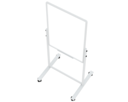 hoog whiteboard geïsoleerd Aan achtergrond. 3d renderen - illustratie png