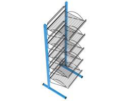 stecca cremagliera Schermo isolato su sfondo. 3d interpretazione - illustrazione png