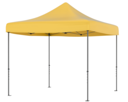 Square promotion tent isolated on background. 3d rendering - illustration png