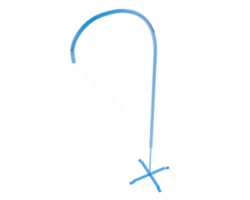 teardrop flagga isolerat på bakgrund. 3d tolkning - illustration png