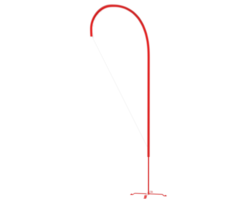 teardrop flagga isolerat på bakgrund. 3d tolkning - illustration png