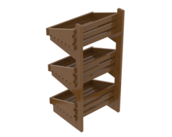 Delgado monitor pedestal aislado en antecedentes. 3d representación - ilustración png