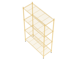 Tiered industrial shelves isolated on background. 3d rendering - illustration png