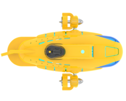 submarino aislado en antecedentes. 3d representación - ilustración png