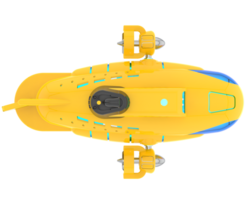 submarino aislado en antecedentes. 3d representación - ilustración png