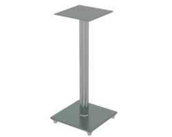 Delgado monitor pedestal aislado en antecedentes. 3d representación - ilustración png