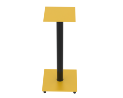 Delgado monitor pedestal aislado en antecedentes. 3d representación - ilustración png