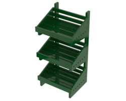 Thin display pedestal isolated on background. 3d rendering - illustration png