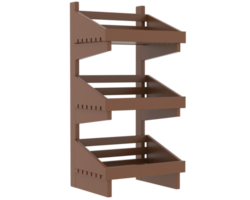 magro Schermo piedistallo isolato su sfondo. 3d interpretazione - illustrazione png