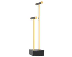 Thin display pedestal isolated on background. 3d rendering - illustration png