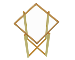 Thin display pedestal isolated on background. 3d rendering - illustration png