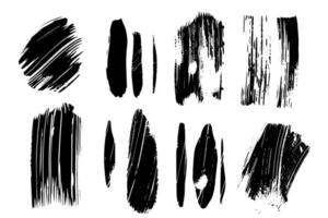 Abstract Ink and Paint Splash Set Grunge Texture and Stroke Collection. vector