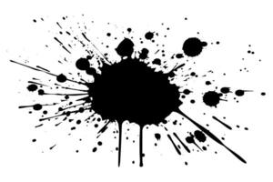 Ink Splatter Set Dynamic Splash, splatter and Blob. Spray with Dots. vector