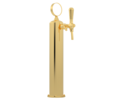 Single beer tap isolated on background. 3d rendering - illustration png