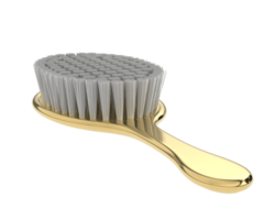 Hair brush isolated on background. 3d rendering - illustration png