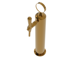 Single beer tap isolated on background. 3d rendering - illustration png