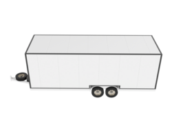Car trailer isolated on background. 3d rendering - illustration png