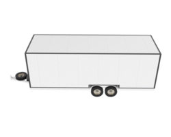 auto trailer isolato su sfondo. 3d interpretazione - illustrazione png