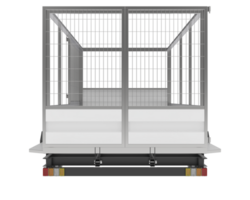 Cage trailer isolated on background. 3d rendering - illustration png