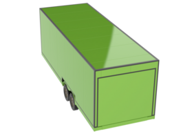 auto trailer isolato su sfondo. 3d interpretazione - illustrazione png