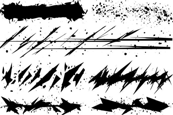 Vintage Hand-Drawn Line Elements Sketches and Patterns Collection.