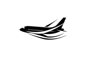 Airplane Icon Symbol of Travel and Adventure. SImple Logotype. vector