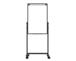 Tall whiteboard isolated on background. 3d rendering - illustration png