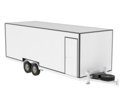 auto trailer isolato su sfondo. 3d interpretazione - illustrazione png