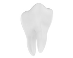 Tooth isolated on background. 3d rendering - illustration png