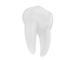 Tooth isolated on background. 3d rendering - illustration png