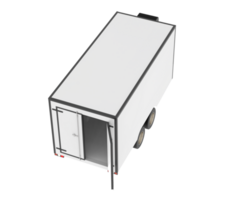 Refrigerated trailer isolated on background. 3d rendering - illustration png