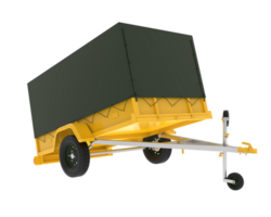 trailer isolerat på bakgrund. 3d tolkning - illustration png